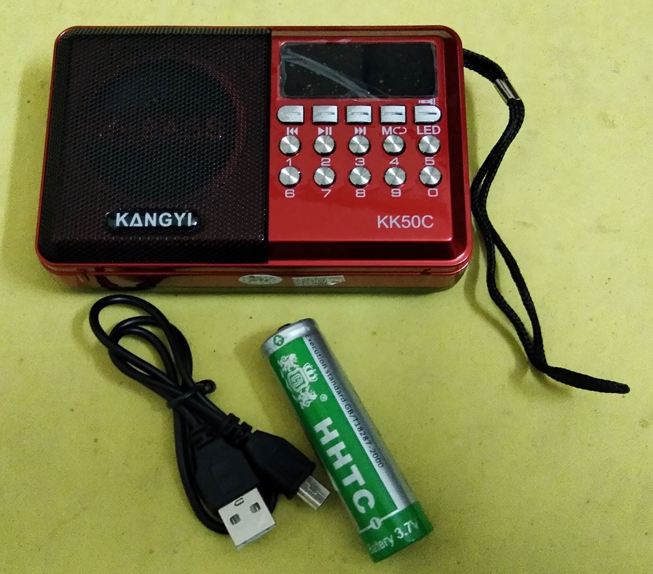 Đài fm, nghe nhạc mp3, niệm phật usb, thẻ nhớ, tích hợp đèn led kangyi kk50c