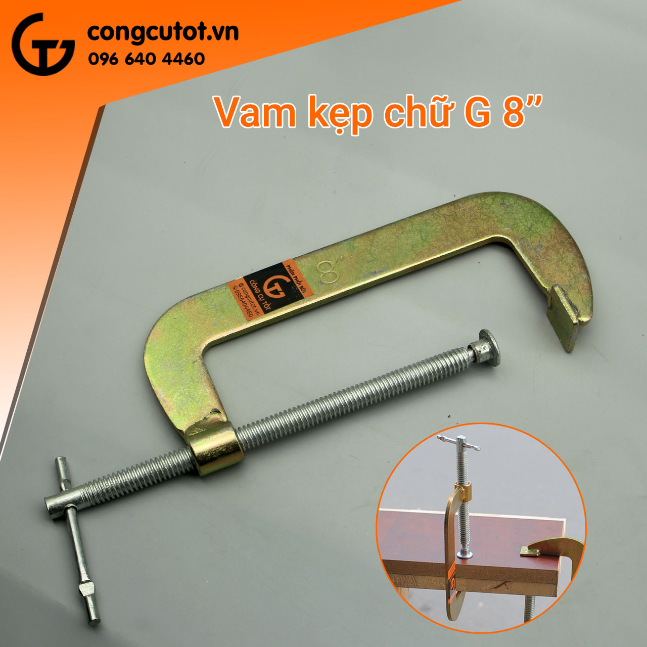 Vam chữ C - Cảo chữ C 2 - 12 inch
