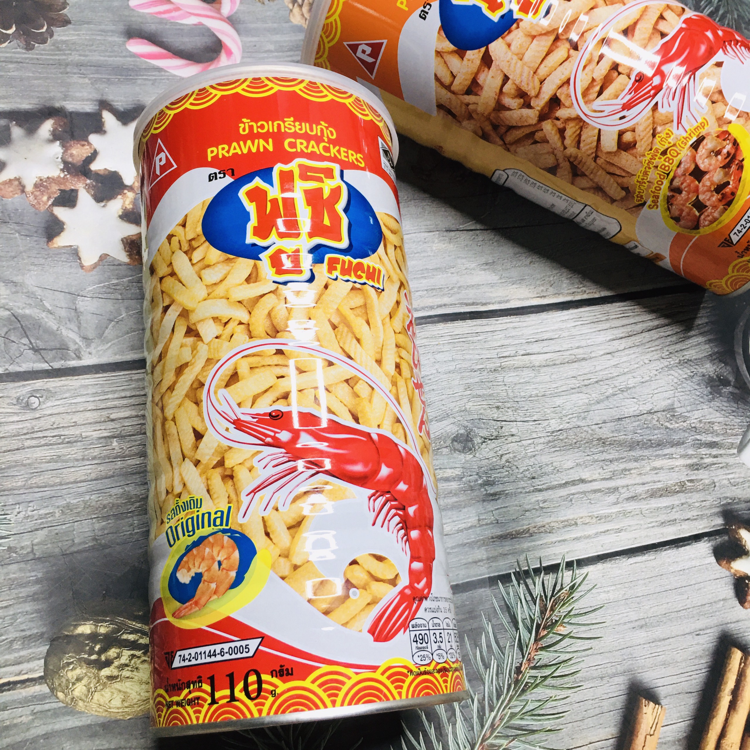 Bim bim tôm fuchi thái lan hộp đỏ 110g