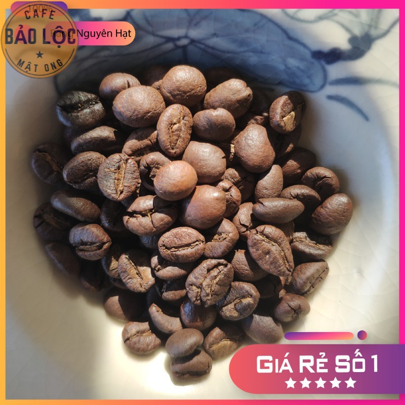 1kg cà phê robusta bảo lộc 2 bịch 500gr rang xay mộc nguyên chất cafe honey mys - xay sẵn