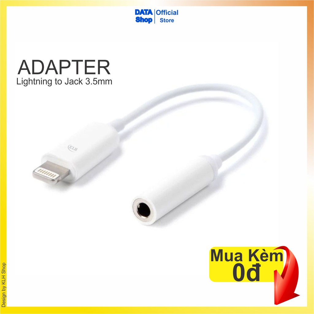 Jack Cáp Chuyển Tai Nghe Lightning Iphone 5 67 8 X 11 Ra Chân Tròn 3,5Mm Kết Nối Không Dây Bloetooth Data Shop