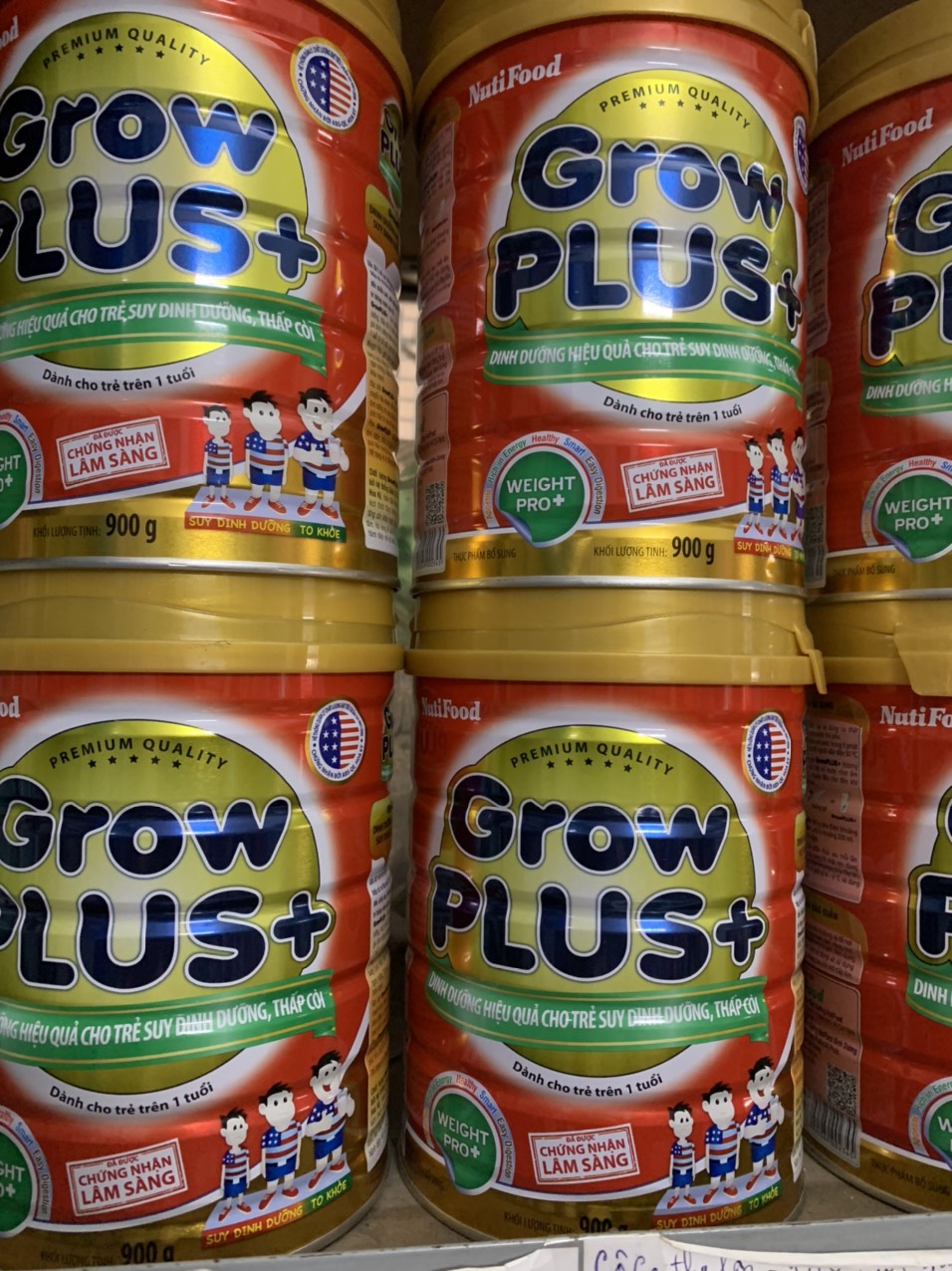 Sữa Nuti Grow Plus Đỏ Cho Trẻ 1-10 Tuổi Bị Suy Dinh Dưỡng 900gr