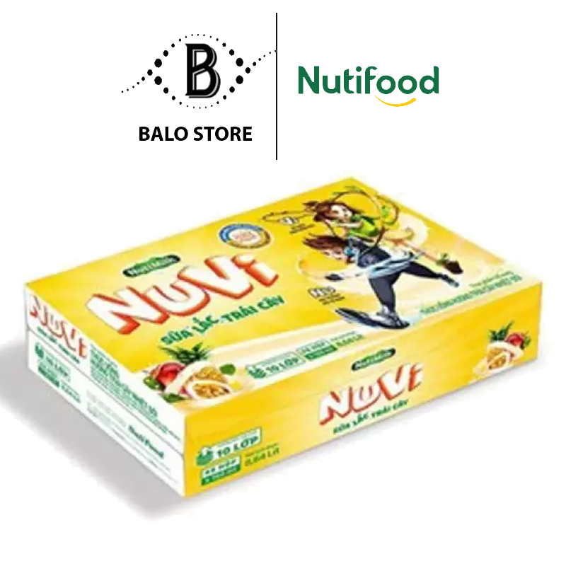 Thùng 48 hộp nuvi thức uống hương trái cây nhiệt đới sữa lắc trái cây tu.ntc110la 110ml - thương hiệu nutifood - balo store
