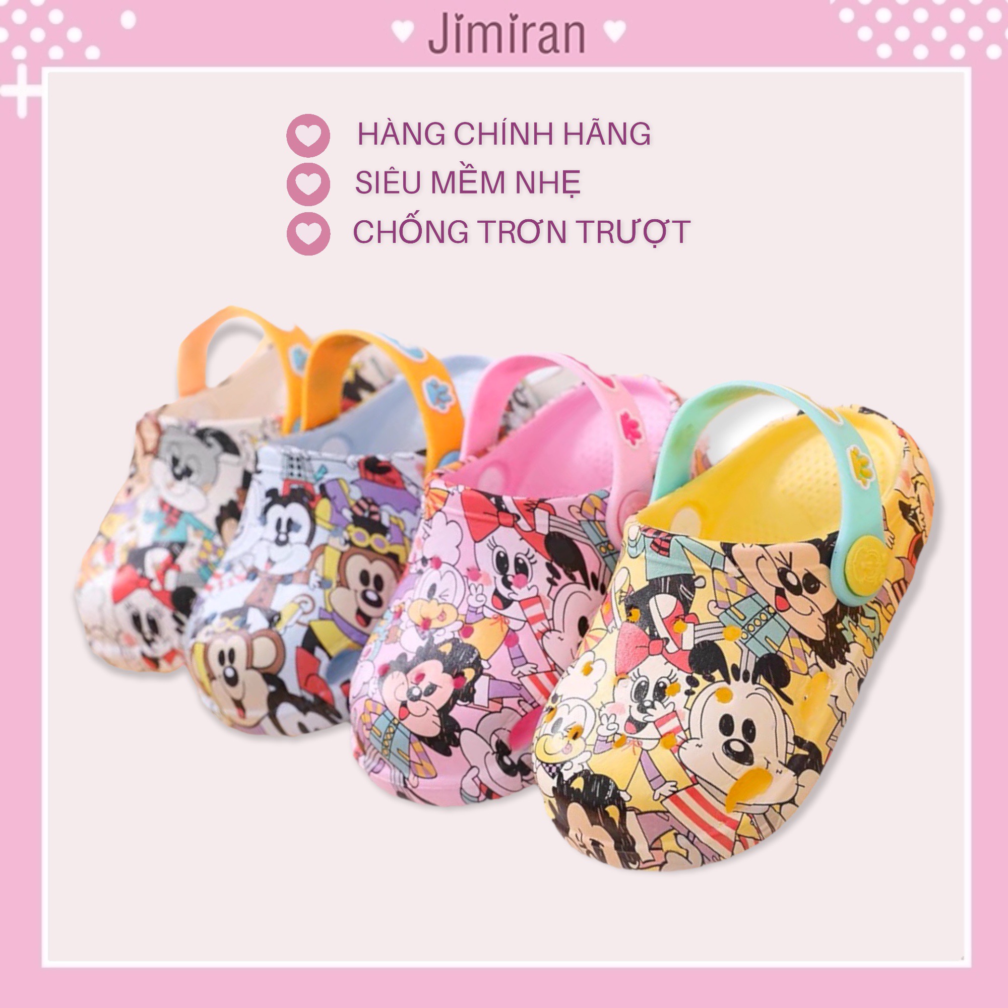 Dép cho bé gái bé trai Bobdog, dép sục cross cho bé siêu nhẹ chống trơn trượt chính hãng DB03