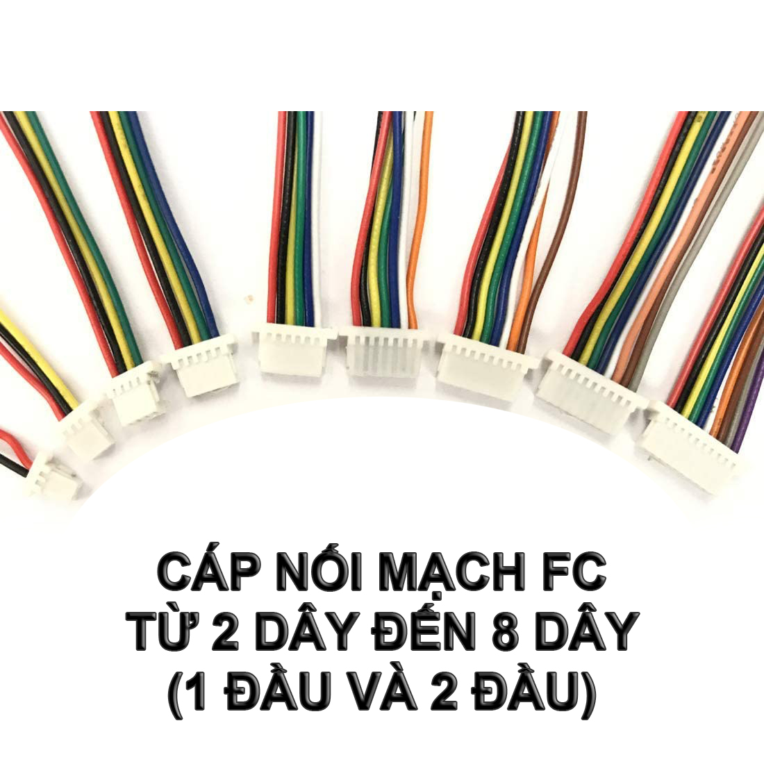 [Jack dày 1mm] Cáp kết nối mạch điều khiển FC F3 F4 F7 | ESC | VTX | Camera FPV có 2-3-4-5-6-7-8 chân