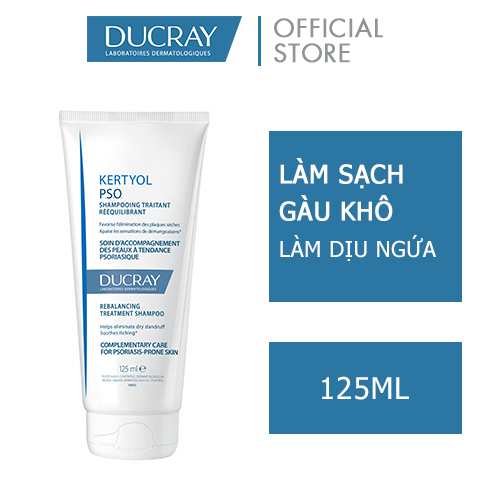 DUCRAY Dầu gội dành cho tóc & da đầu nhờn KERTYOL P.S.O. REBALANCING SHAMPOO 125ML
