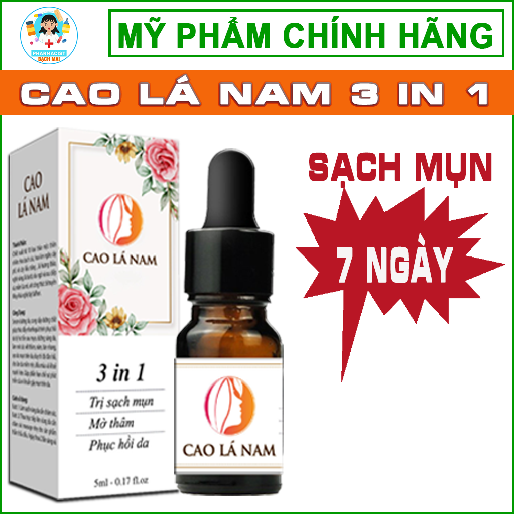 Cao lá nam 3 in 1 sạch mụn cao cấp - Sạch mụn sau 7 ngày