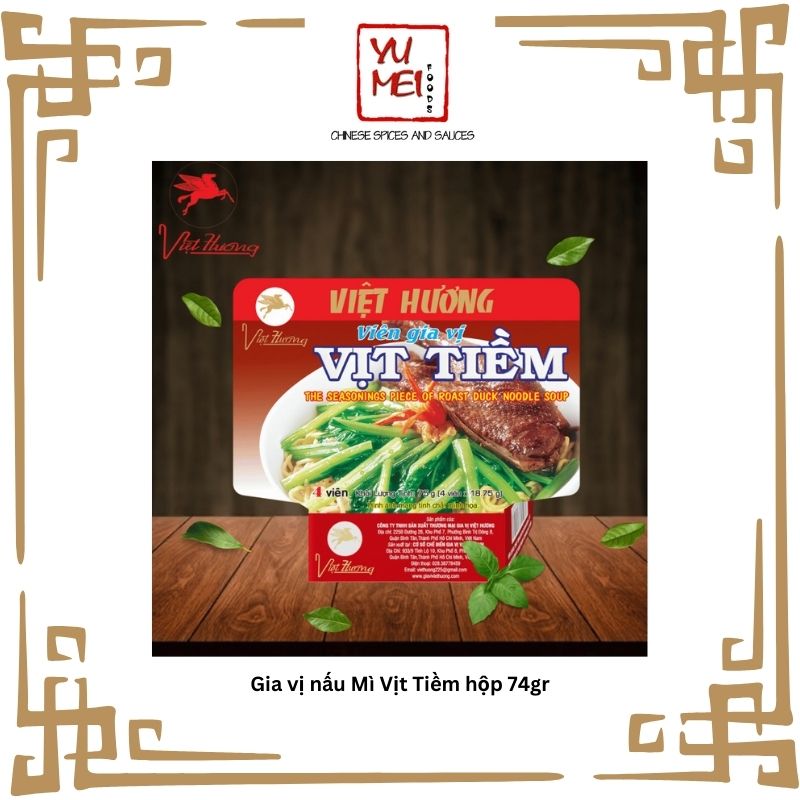 Gia vị nấu Mì Vịt Tiềm hộp 74gr NẤU CHỈ 3P CÓ NGAY MÌ VỊT TIỀM
