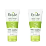 [Hàng tặng không bán - HB Gift] Combo 2 Sữa rửa mặt Simple sạch sâu hiệu quả - cho da thường 50ml