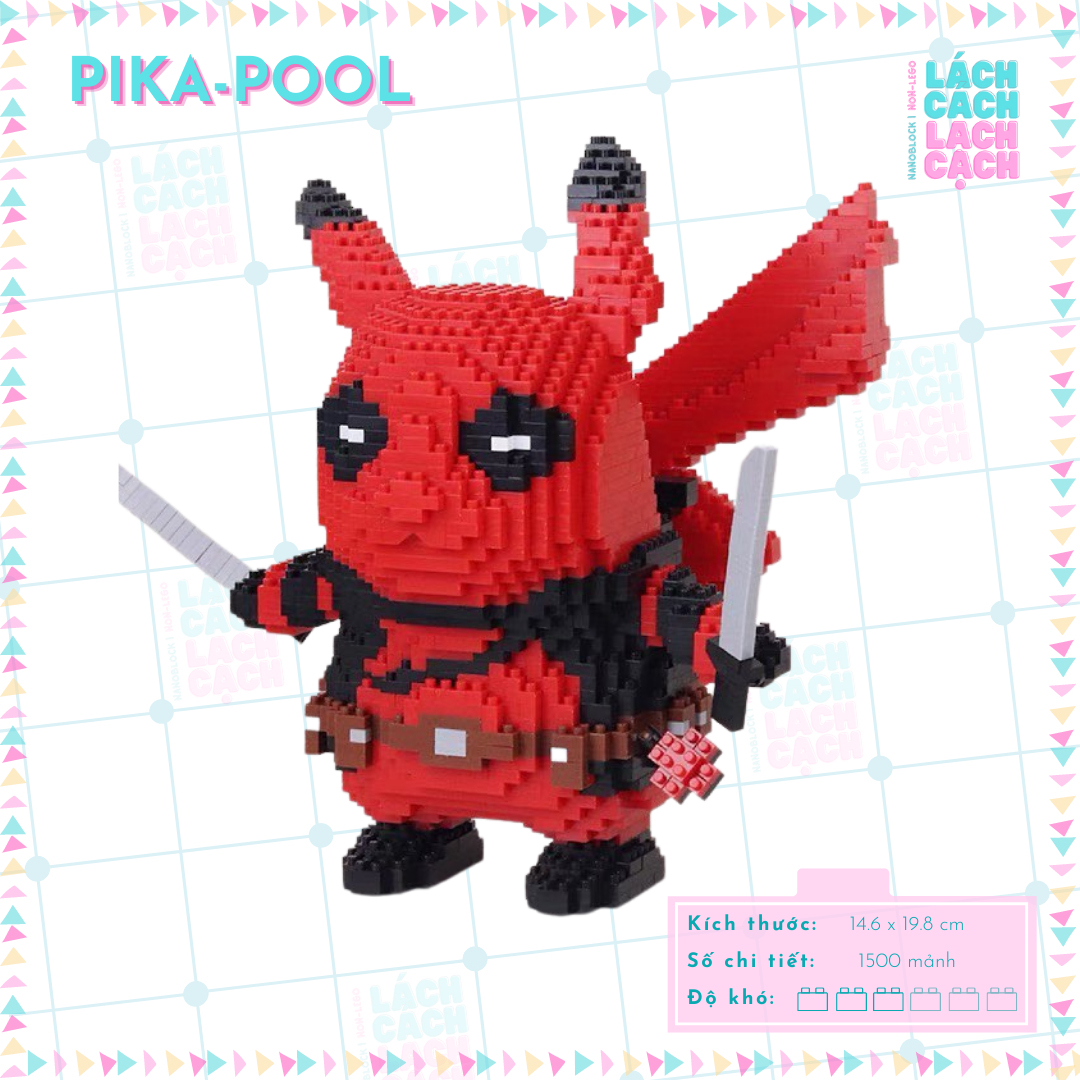 Bộ đồ chơi xếp hình lắp ráp lego nanoblock Pikachu