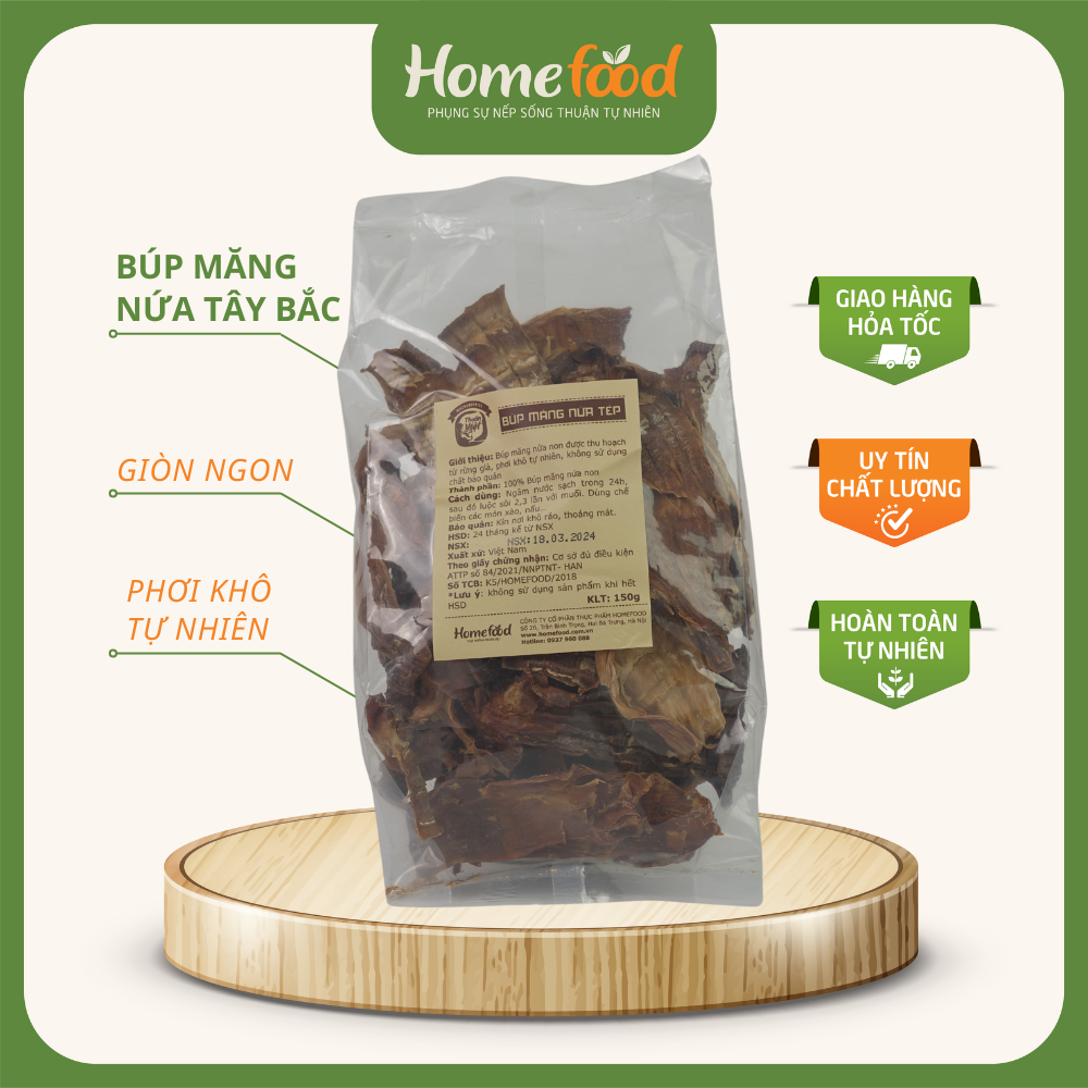 Măng nứa Tây Bắc túi 150g/Măng nứa sạch