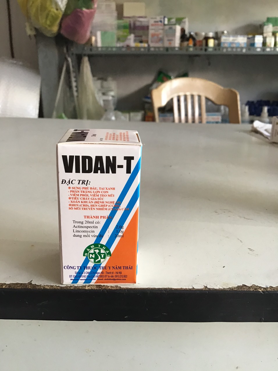 2 Chai Vidan T - Trị bệnh gà đá chim cảnh chó mèo