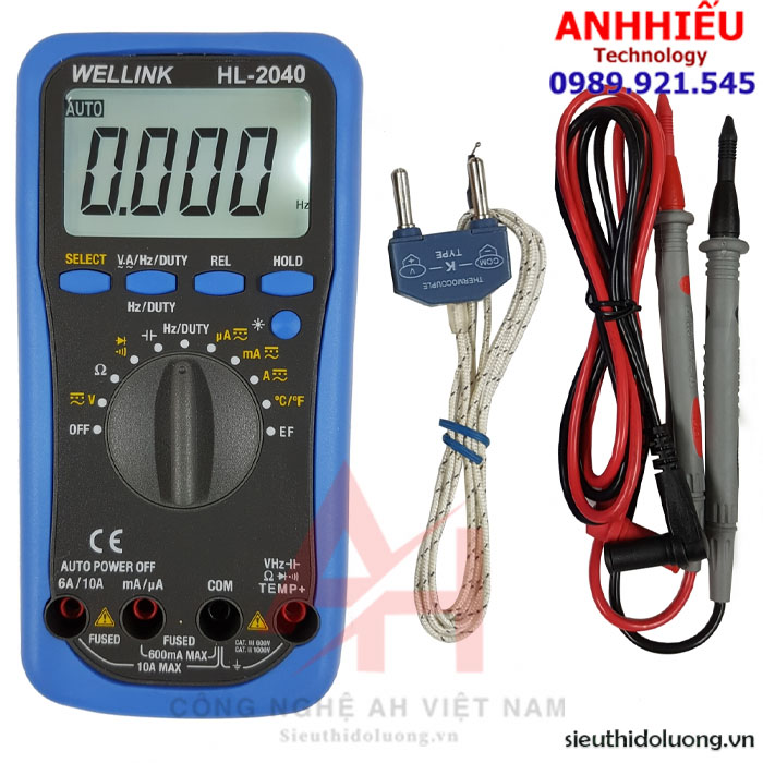 Wellink hl-2040 đồng hồ vạn năng wellink hl 2040
