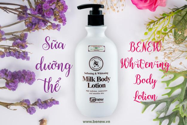 Sữa dưỡng thể trắng da – benew whitening body lotion