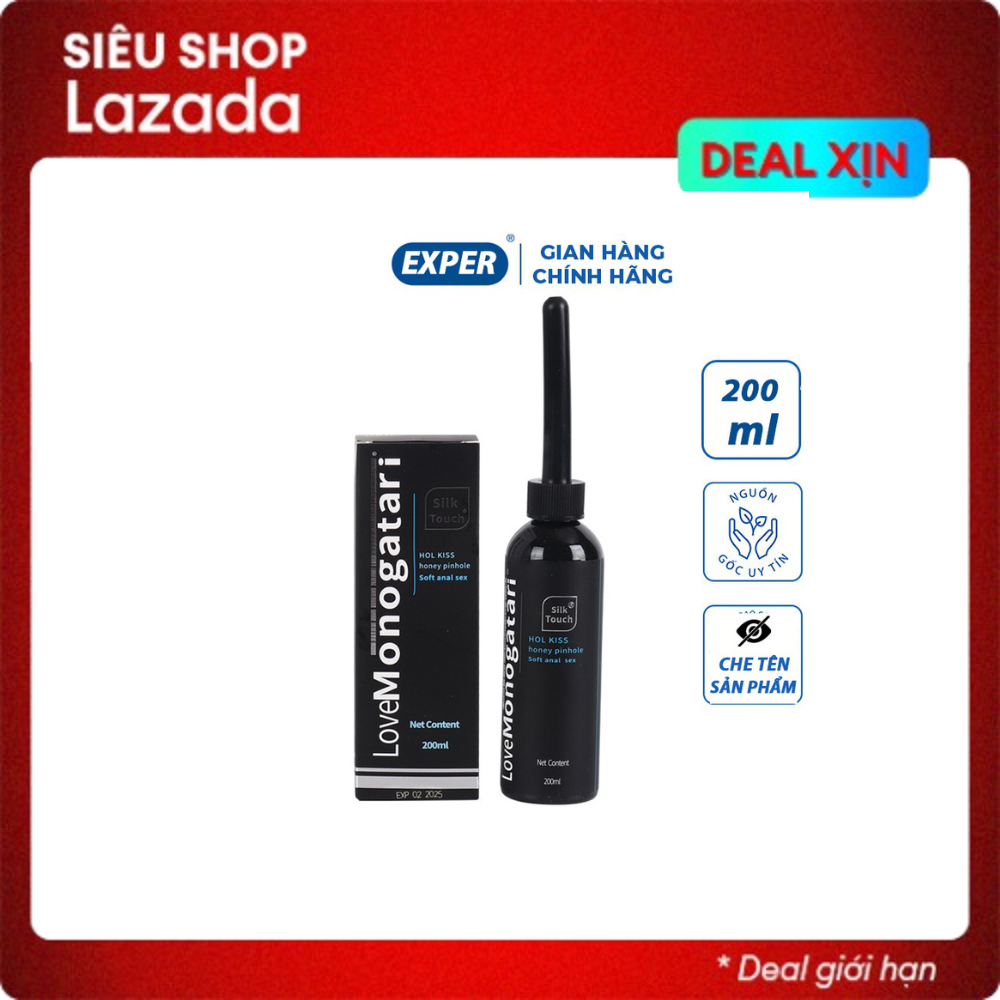 Gel bôi trơn hậu môn Silk Touch Love Monogatari 200ml, gel hậu môn gốc nước tăng khoái cảm kéo dài q