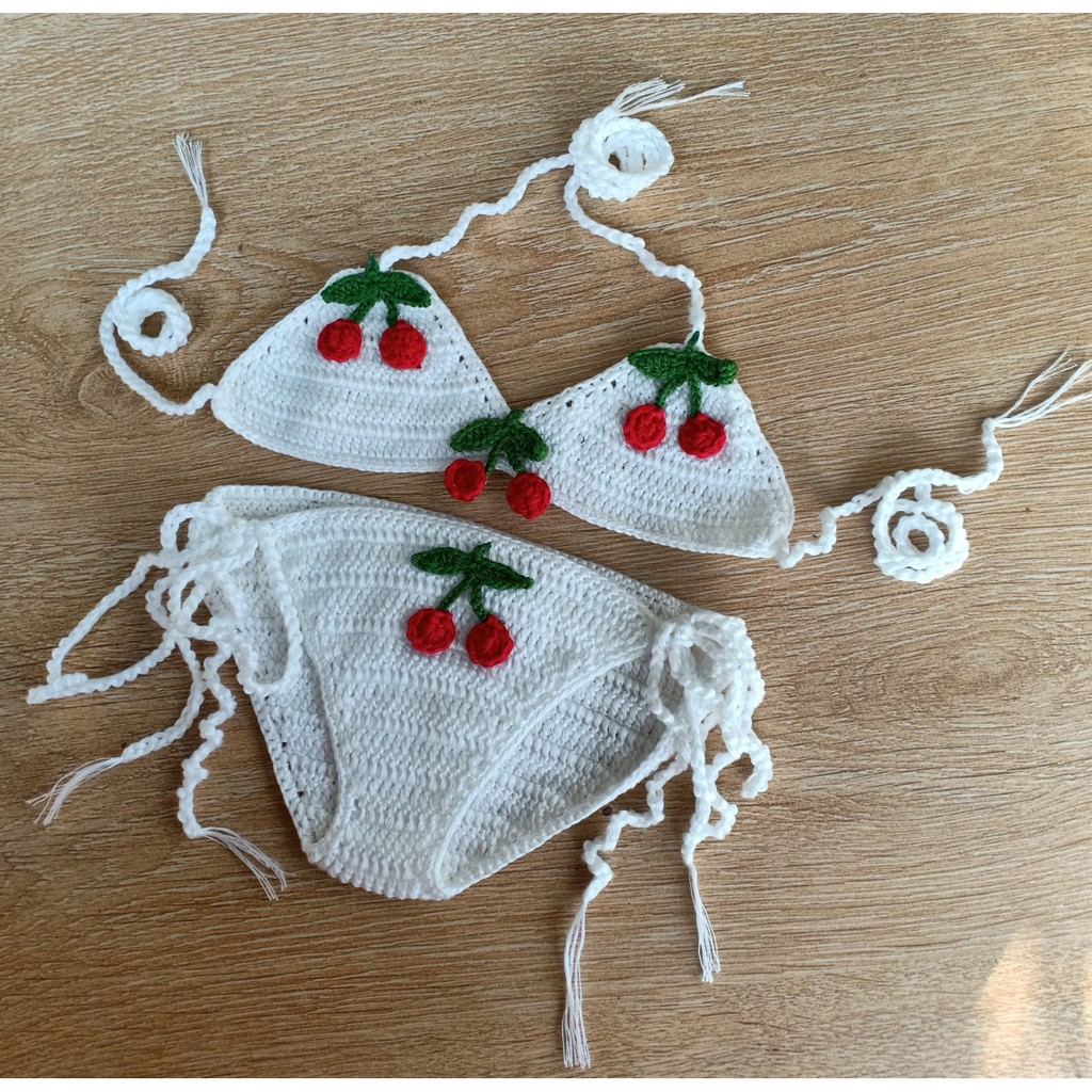 Đồ bơi cho bé gái hình trái cherry