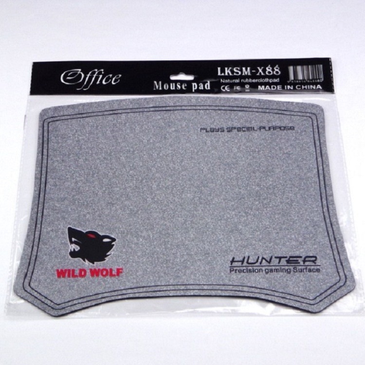 Đế lót chuột, di chuột tốc độ cao Wolf King chất liệu cao su tự nhiên phù hợp chơi game làm việc văn phòng-Chính Hãng