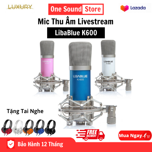 Micro thu âm điện thoại livestream k600 libablue - mic thu âm livestream hát karaoke cao cấp cho điện thoại - mic thu âm giá rẻ - libablue k600 có khả năng bắt âm chính xác, trung thực và lọc tạp âm tốt