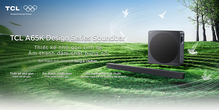 [Loa SoundBar ] Loa Soundbar TCL A65K Thiết Kế Nhỏ Gọn - Âm Thanh Bùng Nổ - Hàng Chính Hãng - Bảo Hành 12 tháng