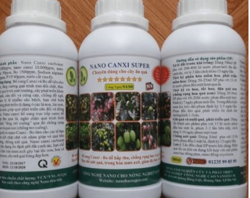 Dung dịch Nano Canxi Super chai 500ml - Chống rụng hoa rụng quả non.