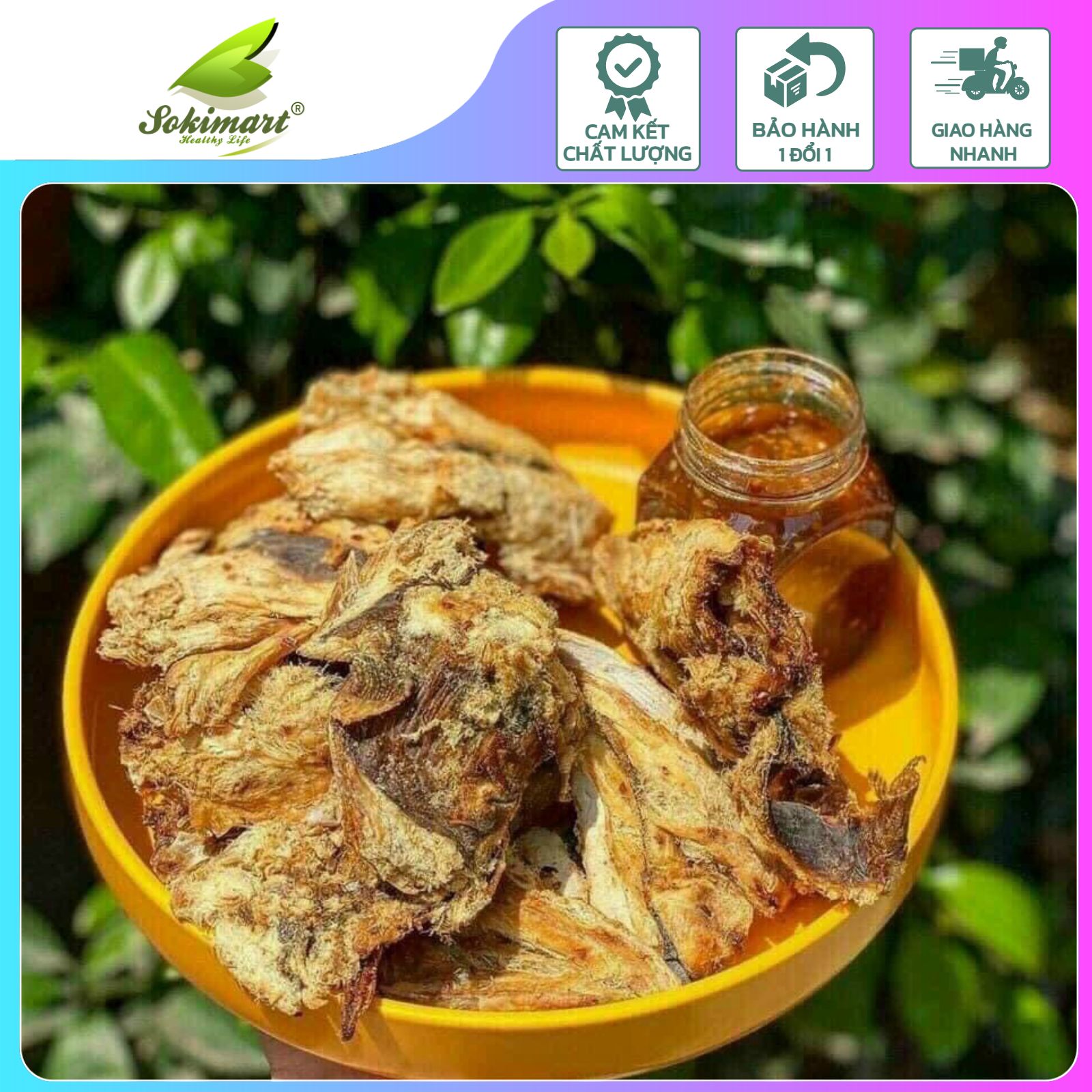 Khô cá đuối mắm me - 350g ( kèm hủ me)