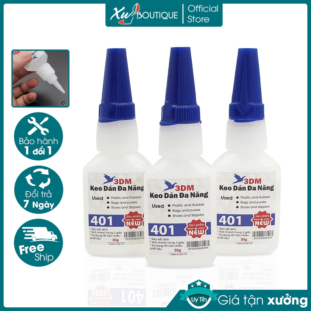 Keo Dán Đồ Đa Năng Gỗ, Nhựa, Túi Xách , Ví Da, Giầy Dép Da , Đồ Gỗ 3DM Siêu Dính