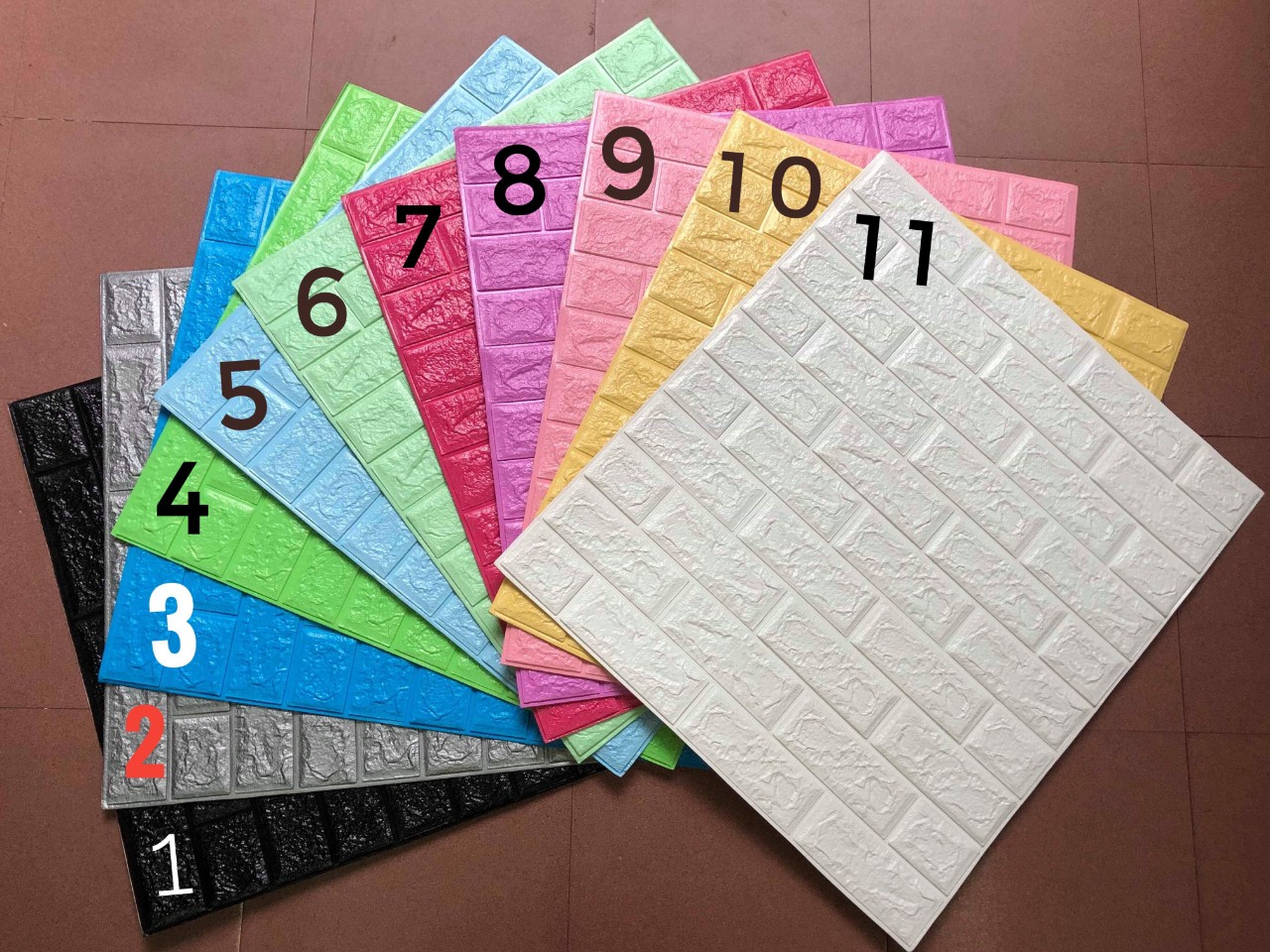 Xốp Dán Tường 3d Giả Gạch - Khổ Lớn 77 x 70cm Chống Thấm Chống Ẩm Mốc