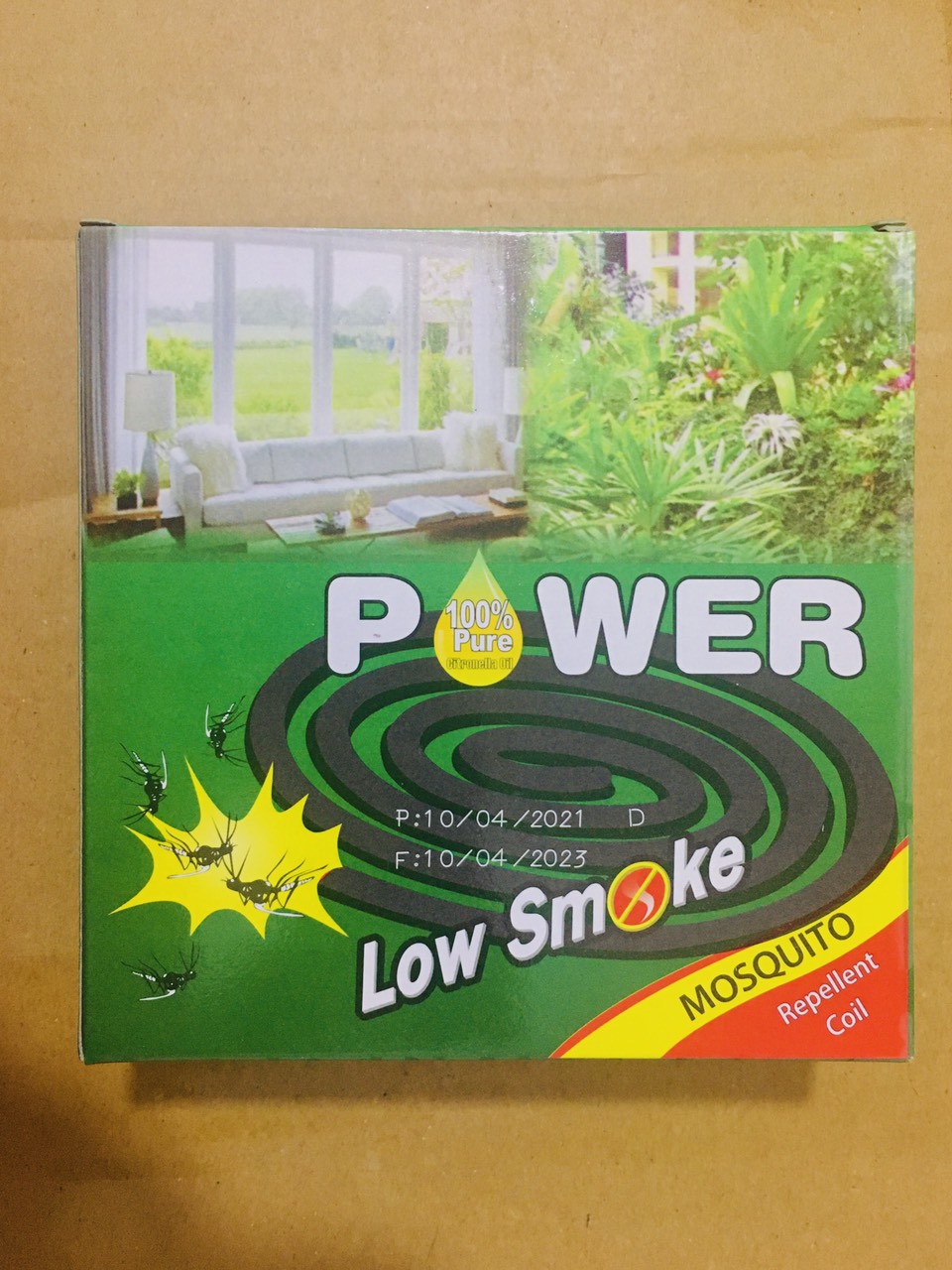 Nhang muỗi thái lan power 10 khoanh/ hộp - 165 gram - sản xuất tại thái lan