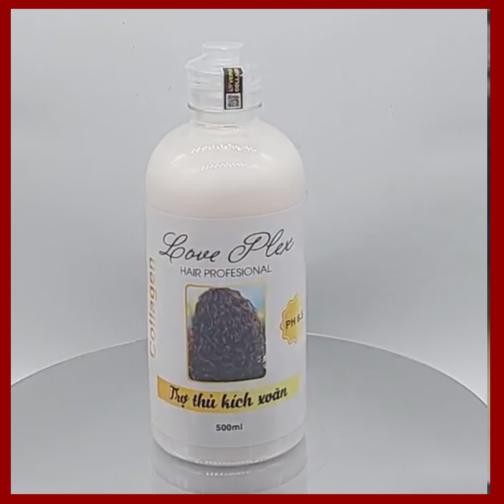 kem uốn tóc Loveplex collagen kích thích xoăn tóc 500ml, kem kích xoăn chất lượng cao được nhiều salon tin dùng, sản phẩm đang trong chương trình khuyến mãi tới ngày 15/2 - Kanaval Official Store
