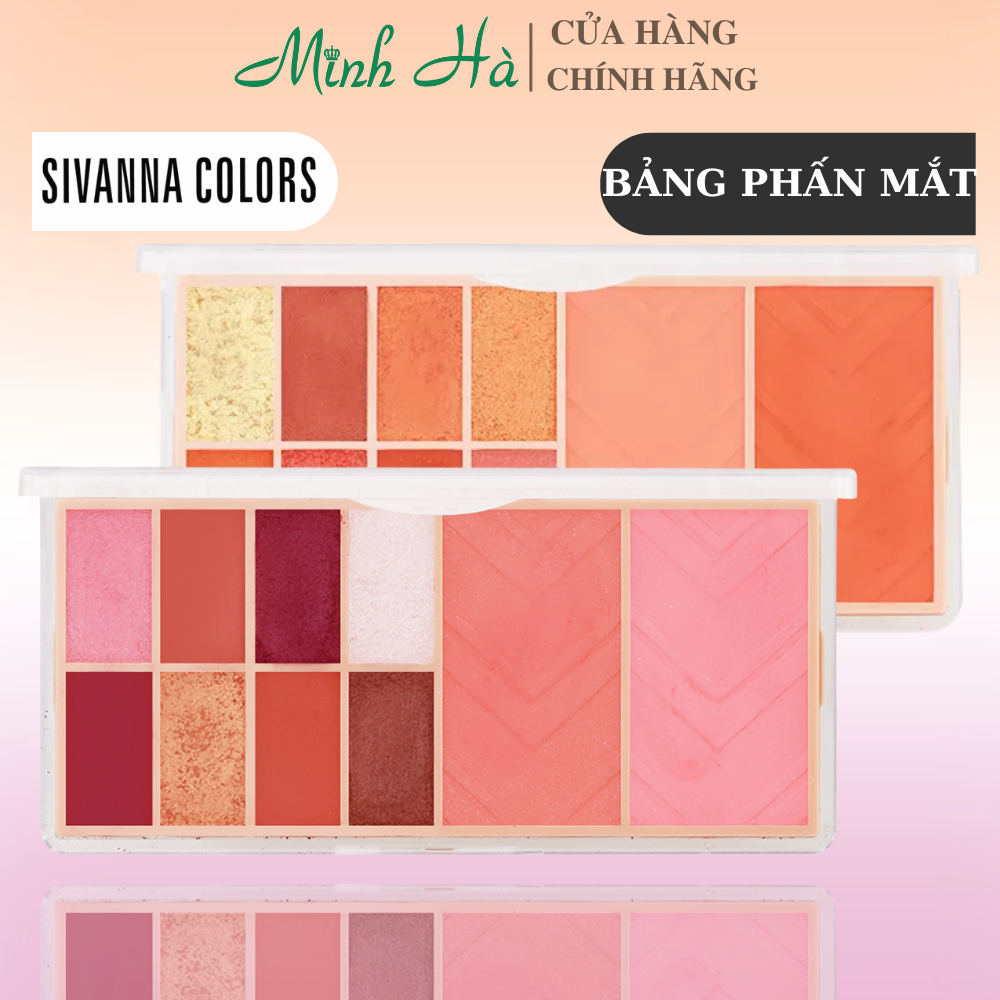 Bảng phấn mắt và má hồng Sivanna Colors Infatuated Pro Palette HF5021 10g