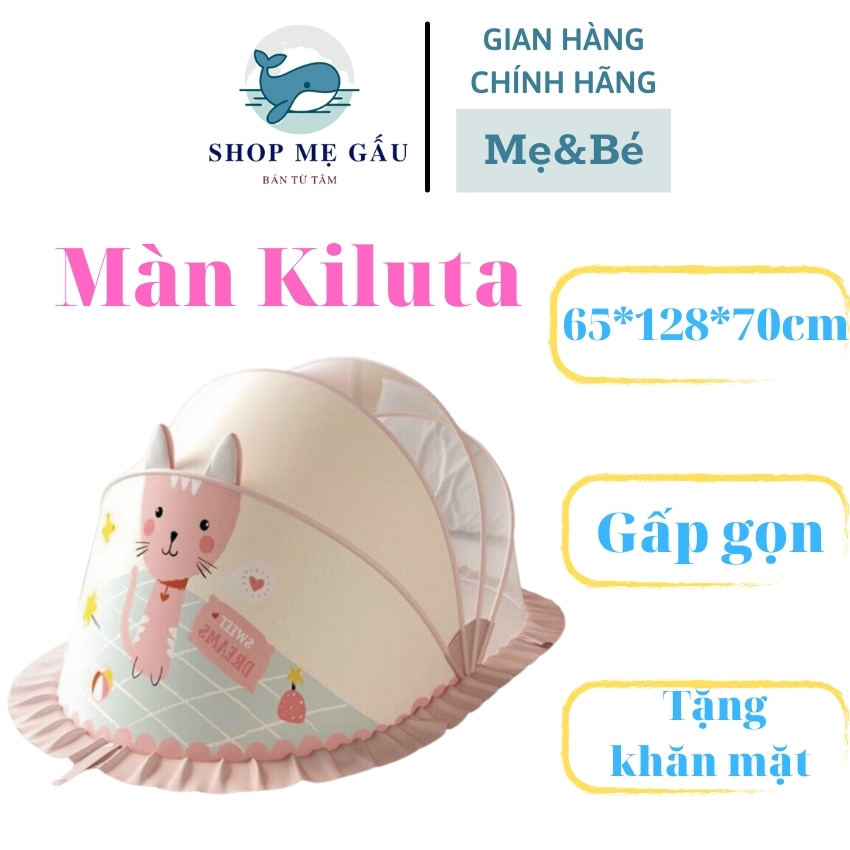 Màn chụp gấp gọn cho bé, mùng gấp gọn cho bé KILUTA cao cấp