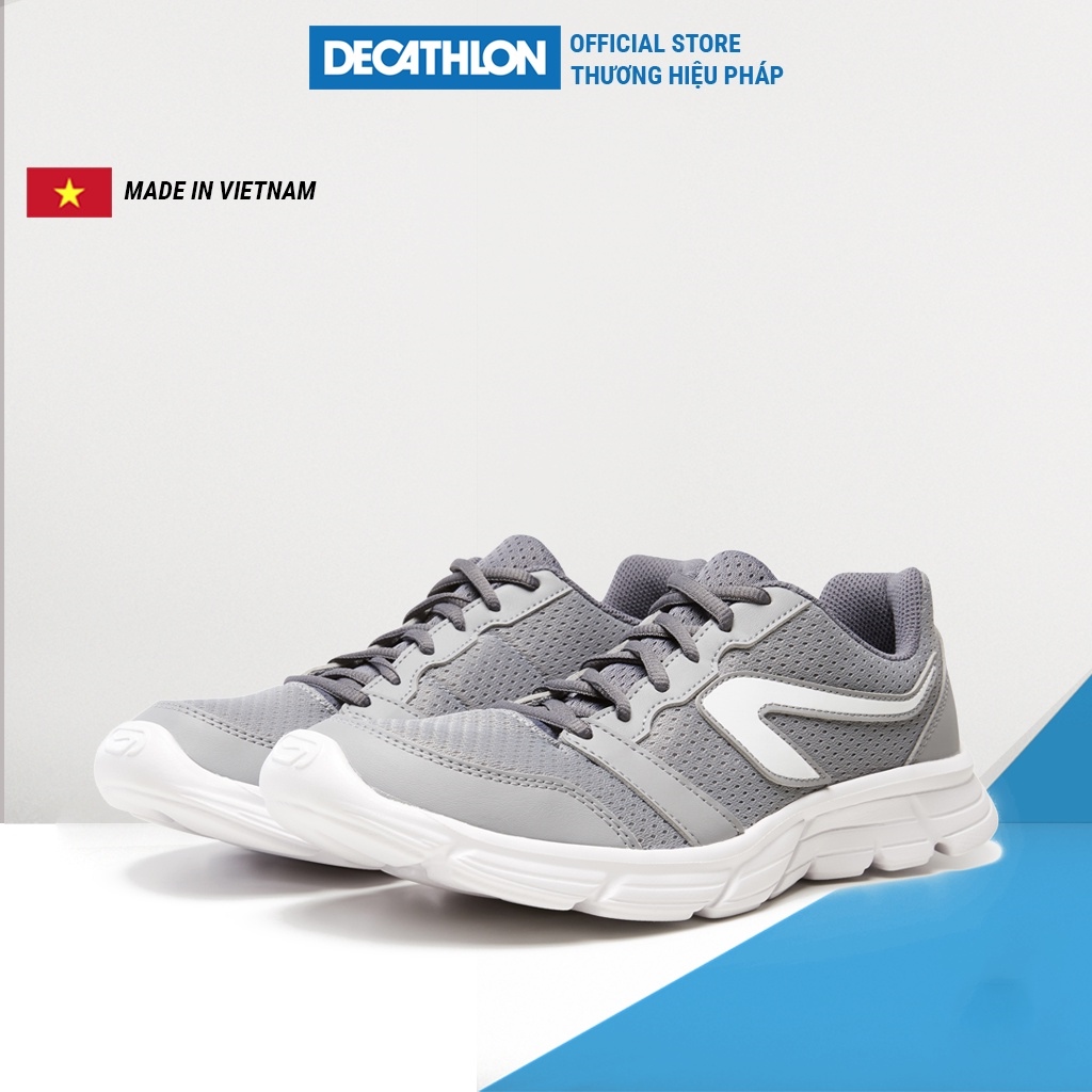 Giày chạy bộ nam Decathlon Run One siêu nhẹ - Xám