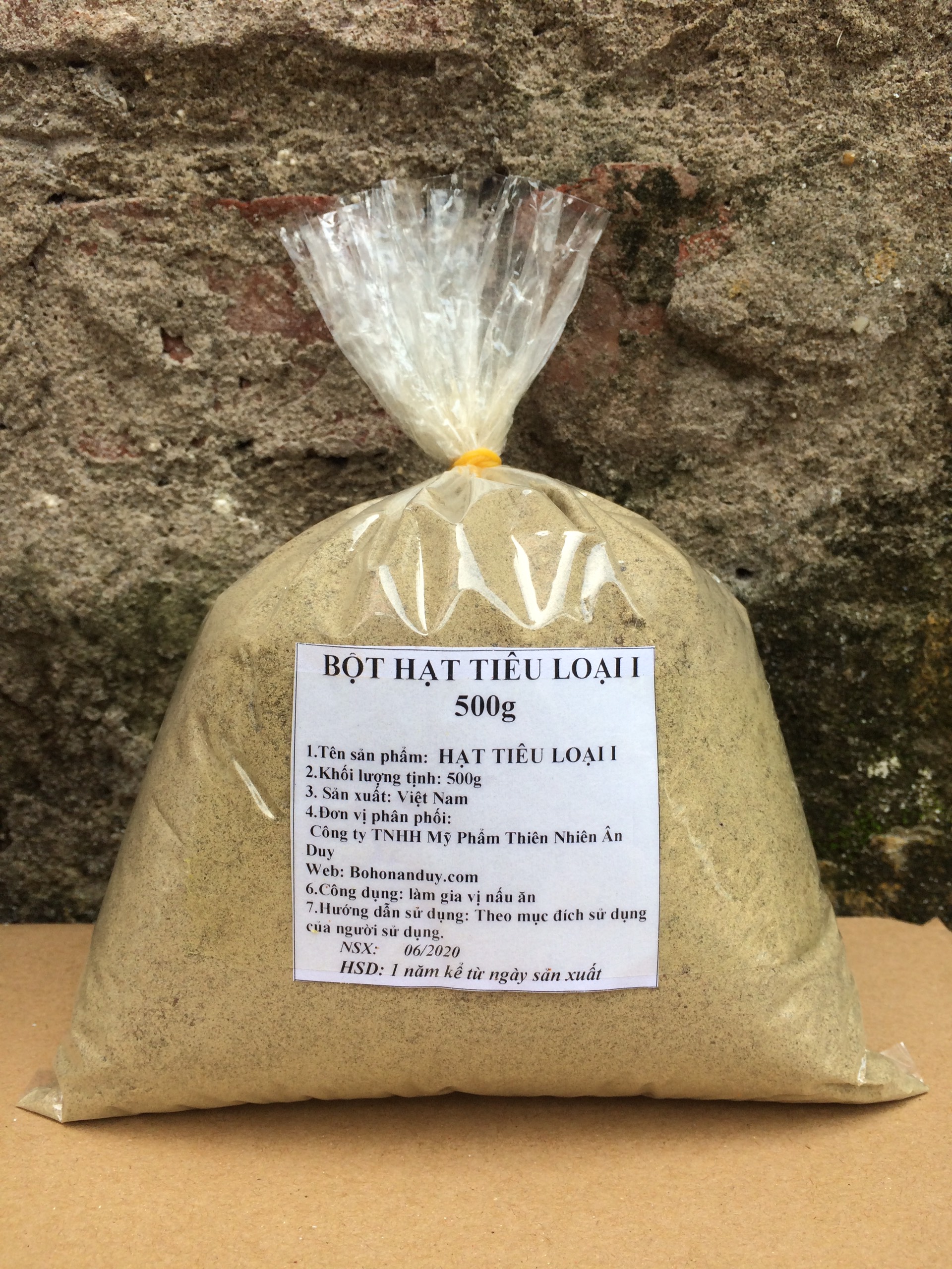 Bột hạt tiêu loại 500g