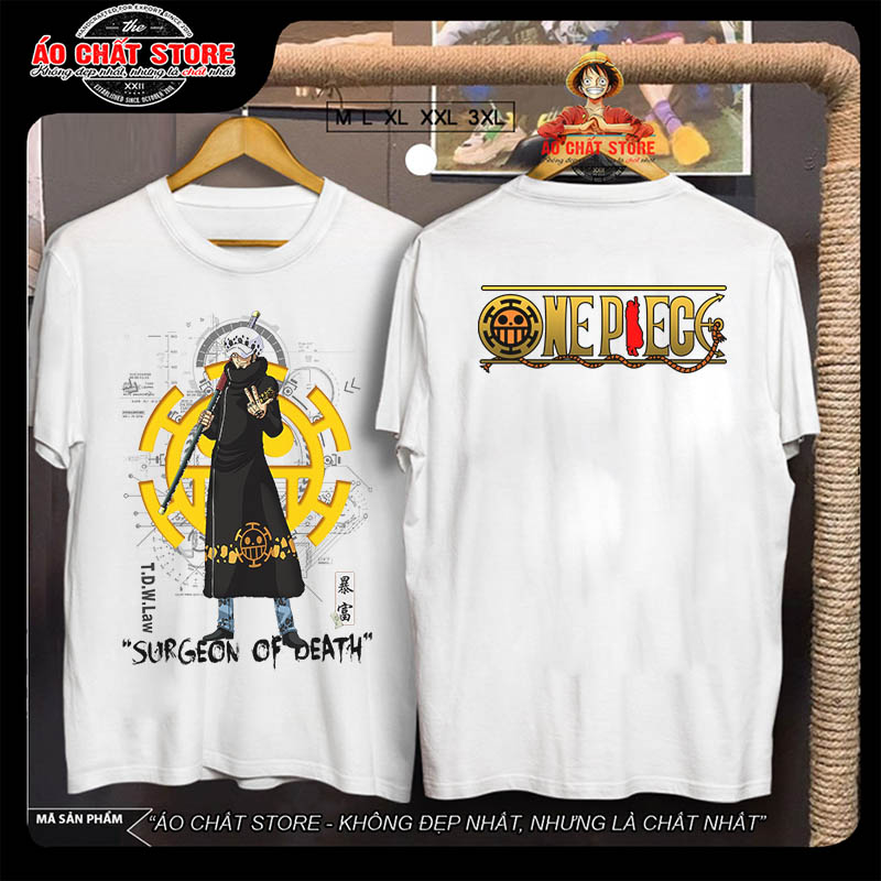 [HCM][Siêu Đẹp] Áo Thun Water Law Siêu Đẹp - Áo Đảo Hải Tặc One Piece LAW Đẹp OP164