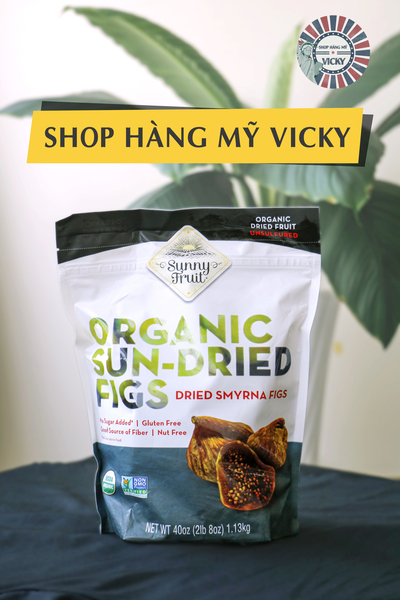 Quả sung sấy khô organic sun dried smyrna figs mỹ