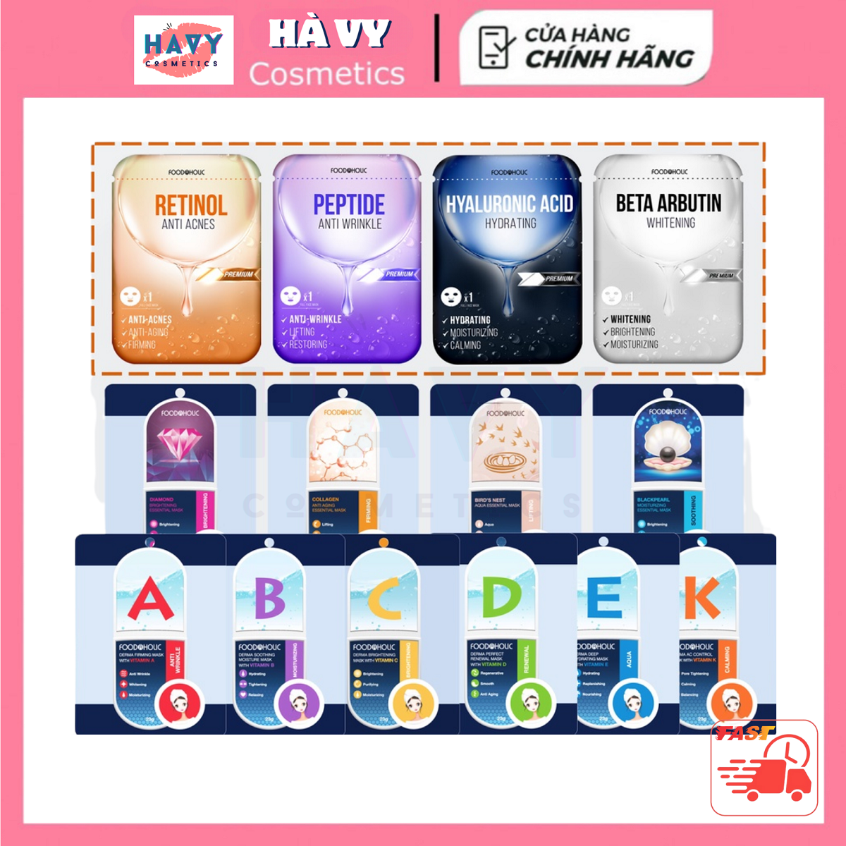 Mặt Nạ Giấy Dưỡng Da Foodaholic Mask 23ml