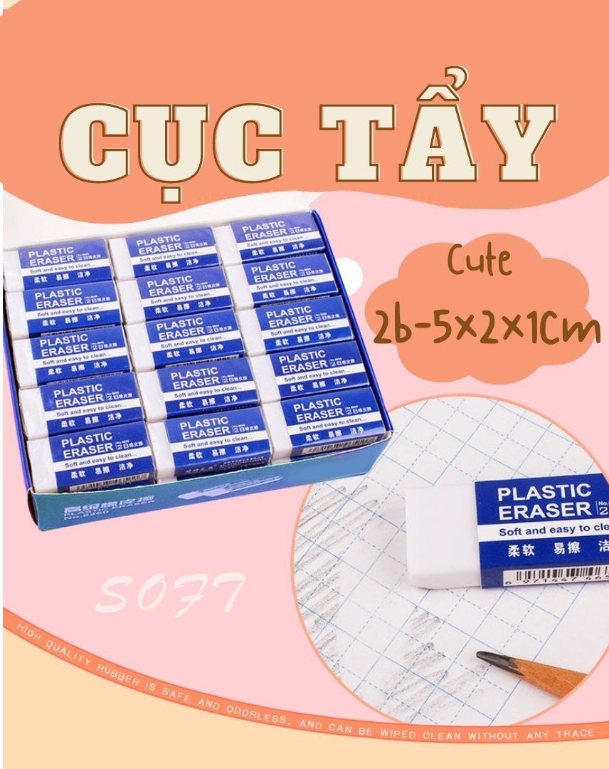 Cục Tẩy Chất lượng, không lem vết chì dễ dàng bôi sạch viết chì 2B