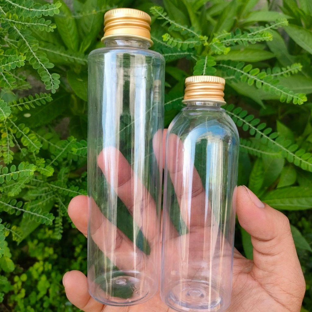 Combo 10 chai nhựa pet nắp vặn bằng nhôm 150ml , 200ml