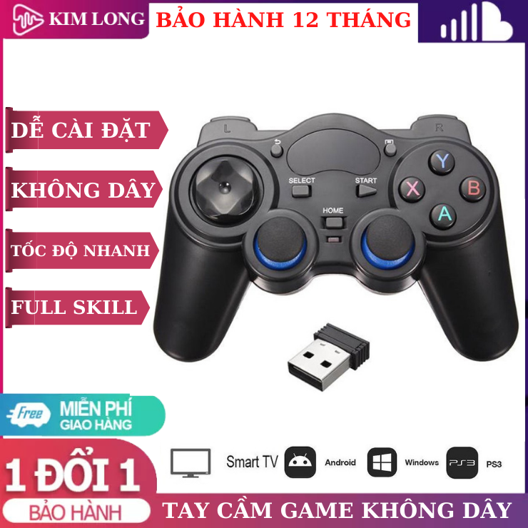 Tay cầm chơi 🎮,Tay cầm không dây  chơi game  PC Laptop Điện Thoại TV Android TV Box Tay cầm chơi game không dây USB Bluetooth 2.4G