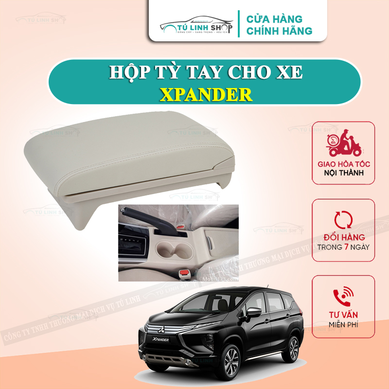 Hộp tỳ tay xe XPANDER mẫu bệt tích hợp 3 cổng sạc USB - Bảo hành 12 tháng dễ dàng lắp đặt