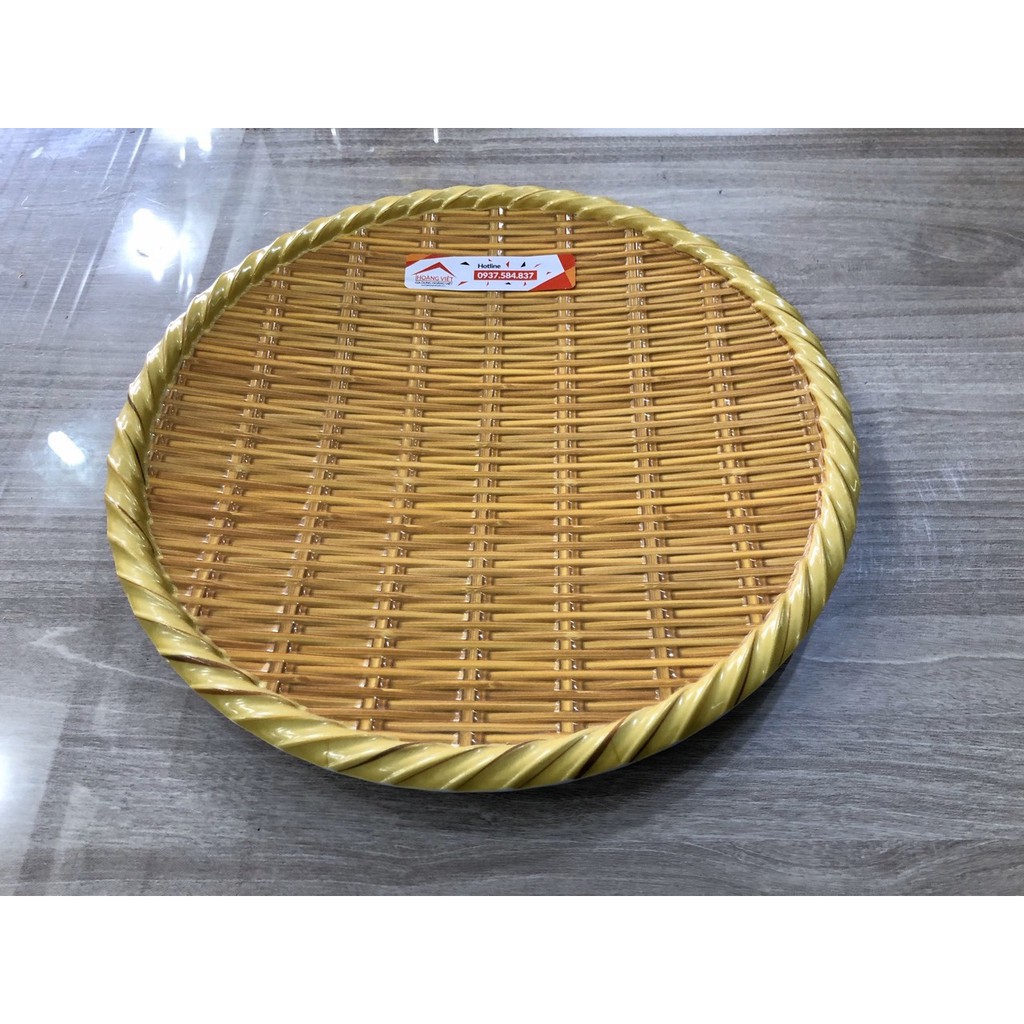 Combo 10 mẹt nhựa giả tre dtr09 29.5cm