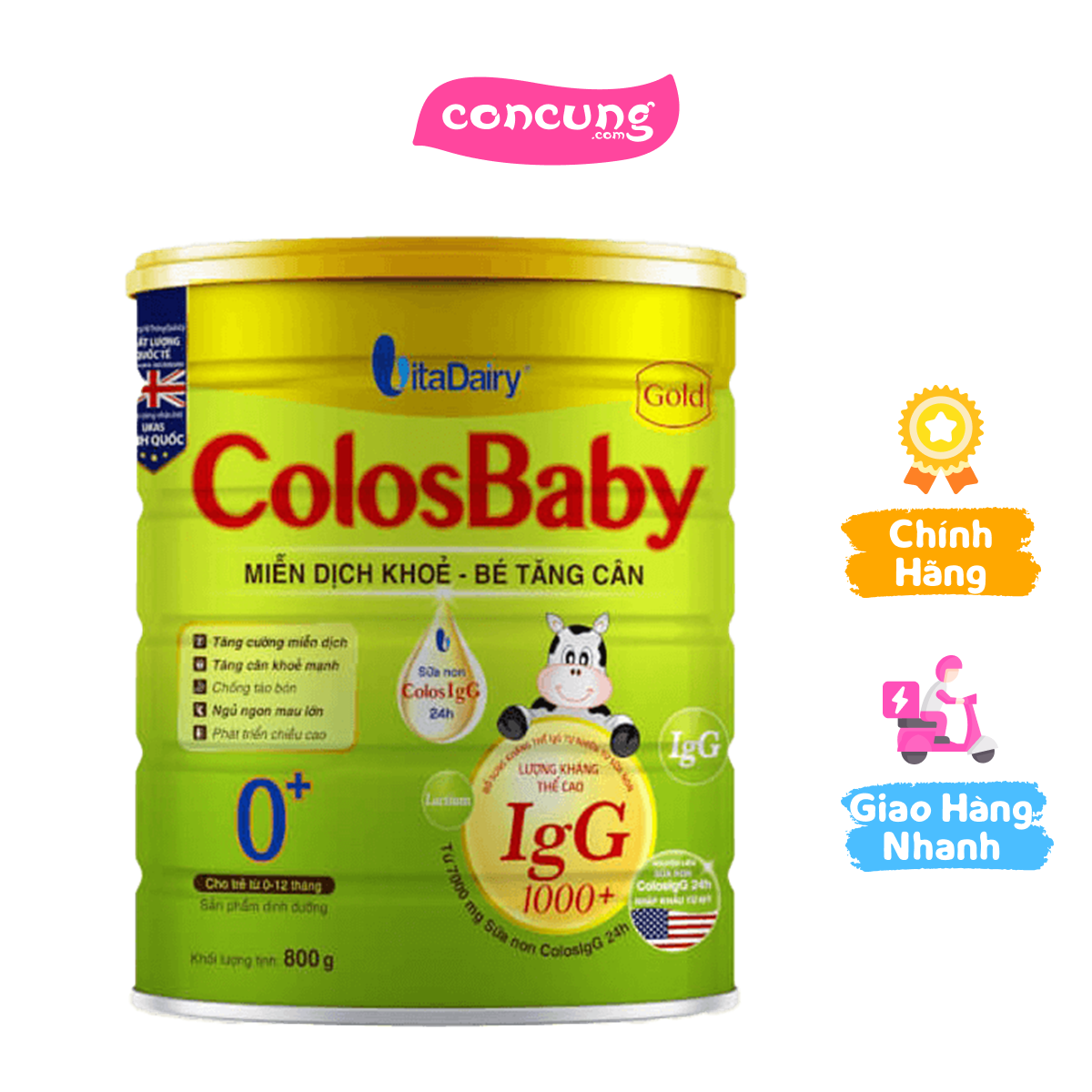 Sữa COLOSBABY GOLD 0+ 800g