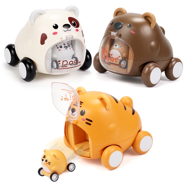 Ô tô hình thú đồ chơi trẻ em cho bé trai bé gái, xe hình thú thông minh cho bé RAMBO TOYS Xe oto đồ chơi ngộ nghĩnh