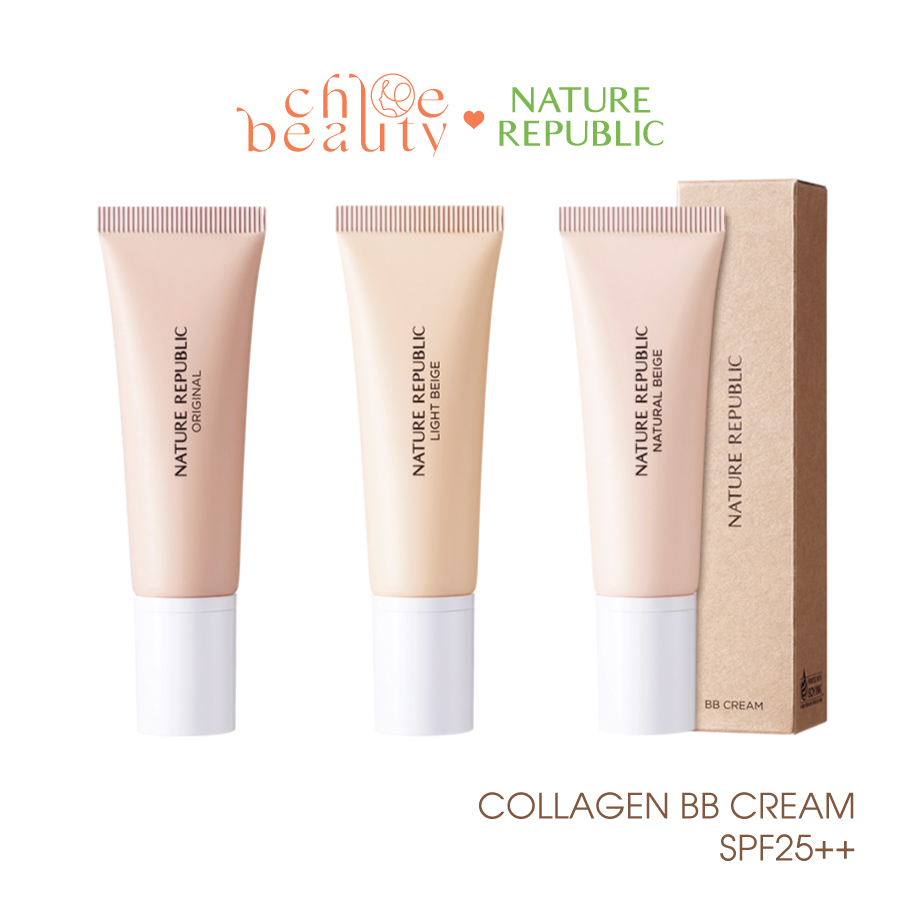 Kem bb trang điểm nature republic nature origin collagen bb cream spf25++ 45g