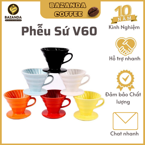 Phễu v60 bằng sứ
