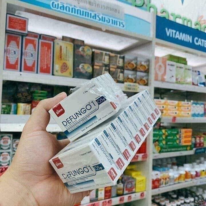 Combo 1 lốc 10 hộp viên đặt phụ khoa defungo thái lan