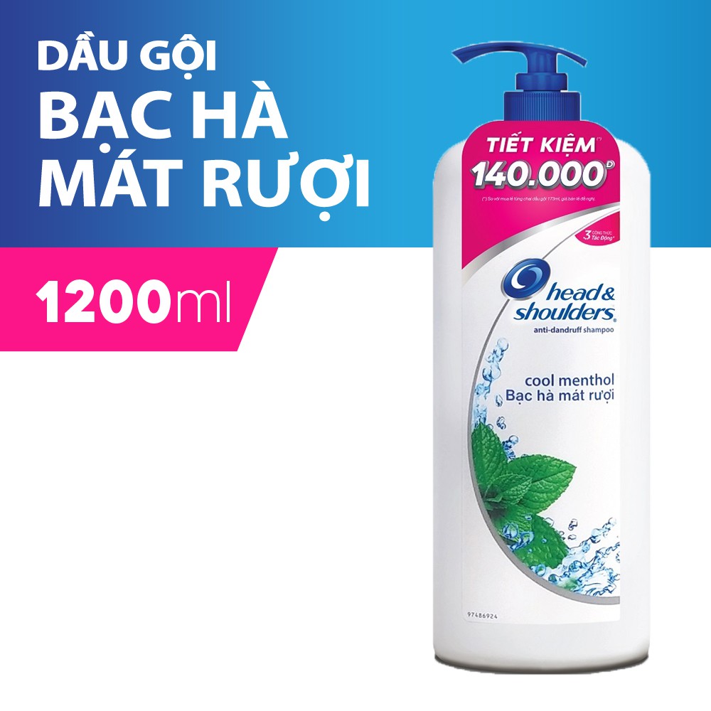 Dầu gội Head and Shoulders 1,2 lít