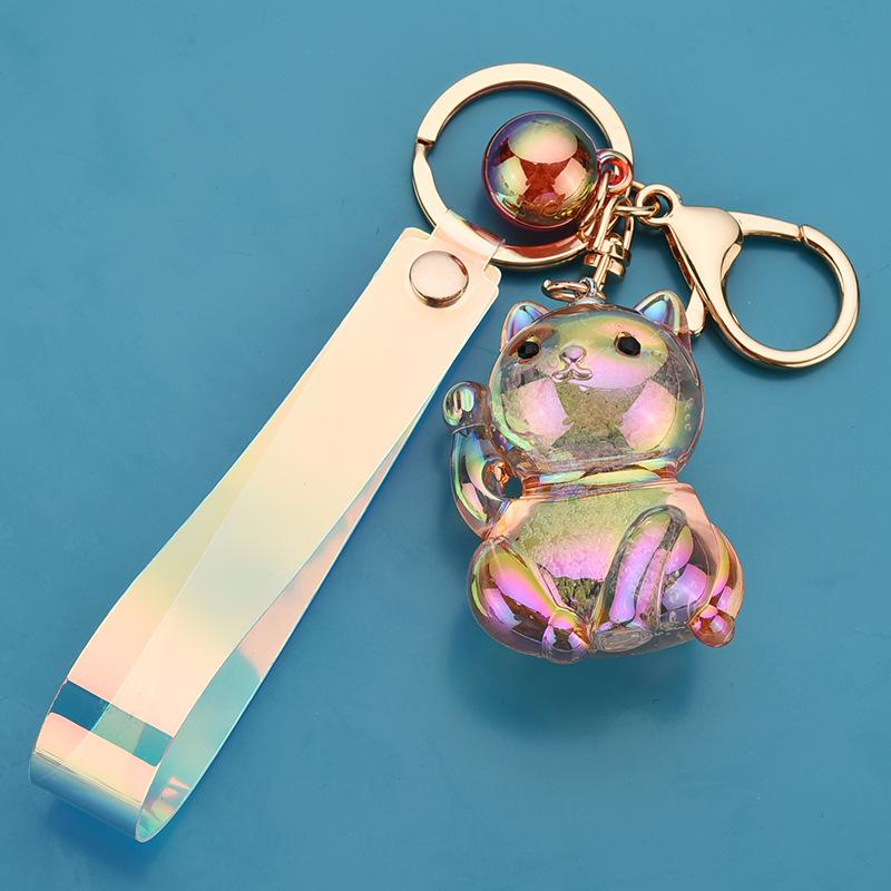 Móc Khóa Treo Balo Mèo Trong Suốt Bling P1839 - parisa.vn