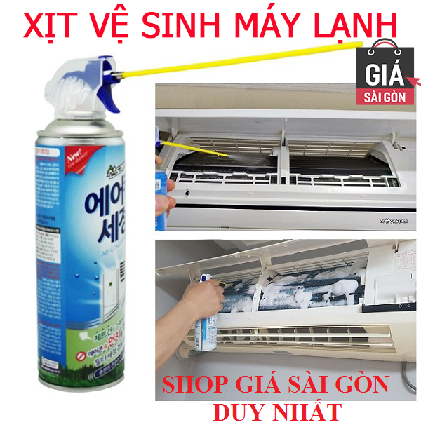[HCM]Xịt vệ sinh máy lạnh điều hòa Sandokkaebi 330ml - Thương hiệu Hàn Quốc GSG829