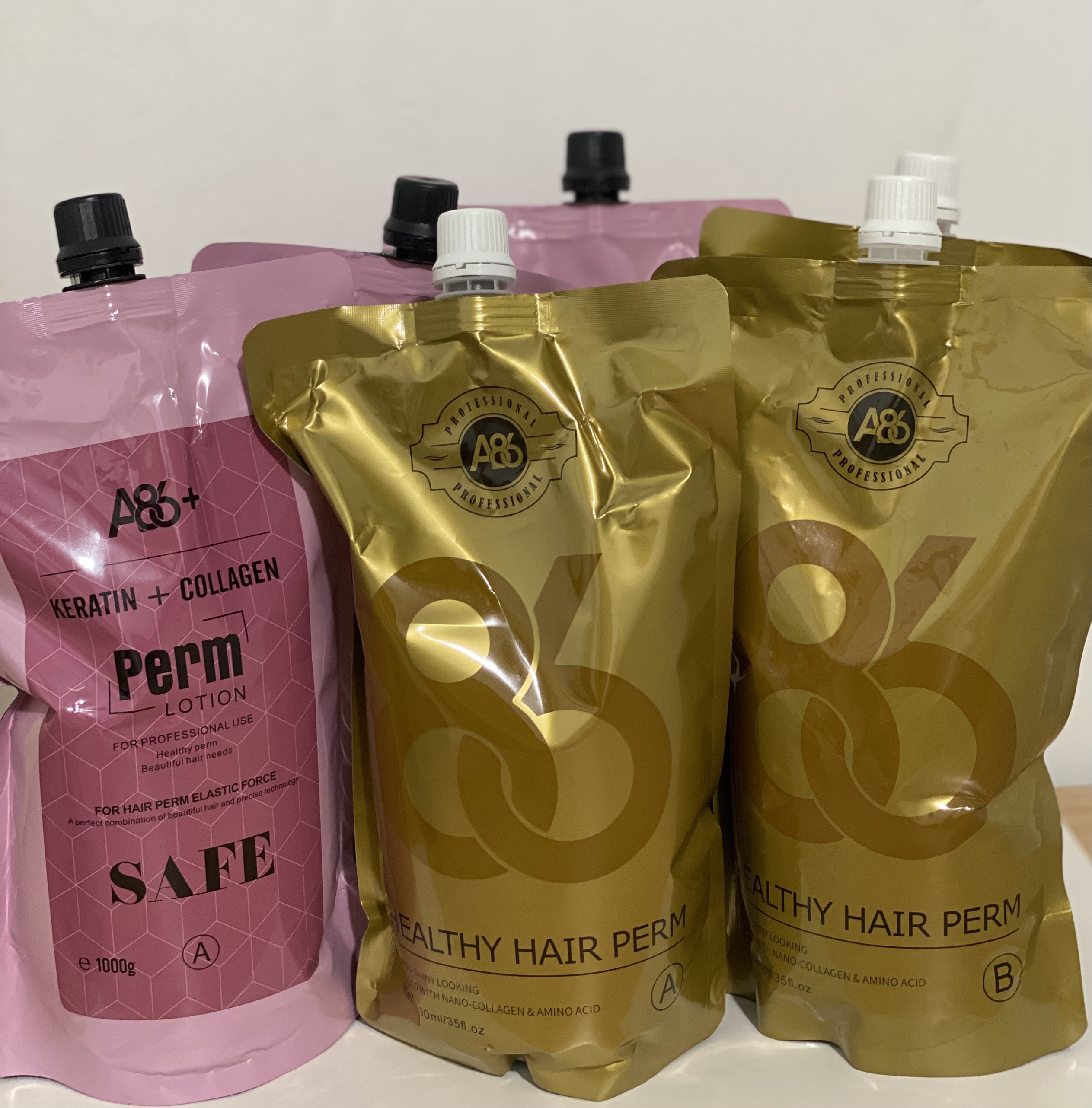 Uốn duỗi tóc siêu nhanh a86 không cần canh mềm hóa, trung hòa safe 1000ml